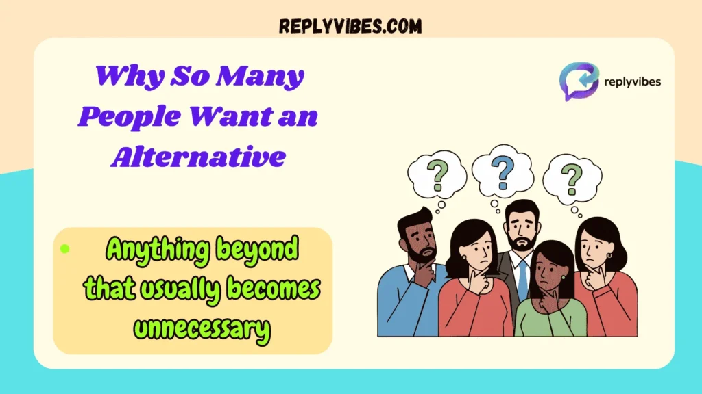 Why So Many People Want an Alternative