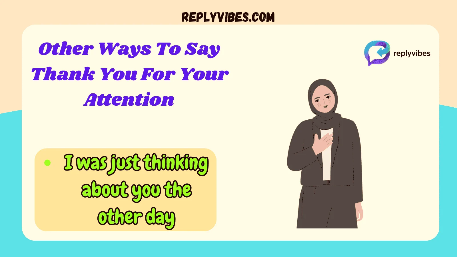 Other Ways To Say Thank You For Your Attention